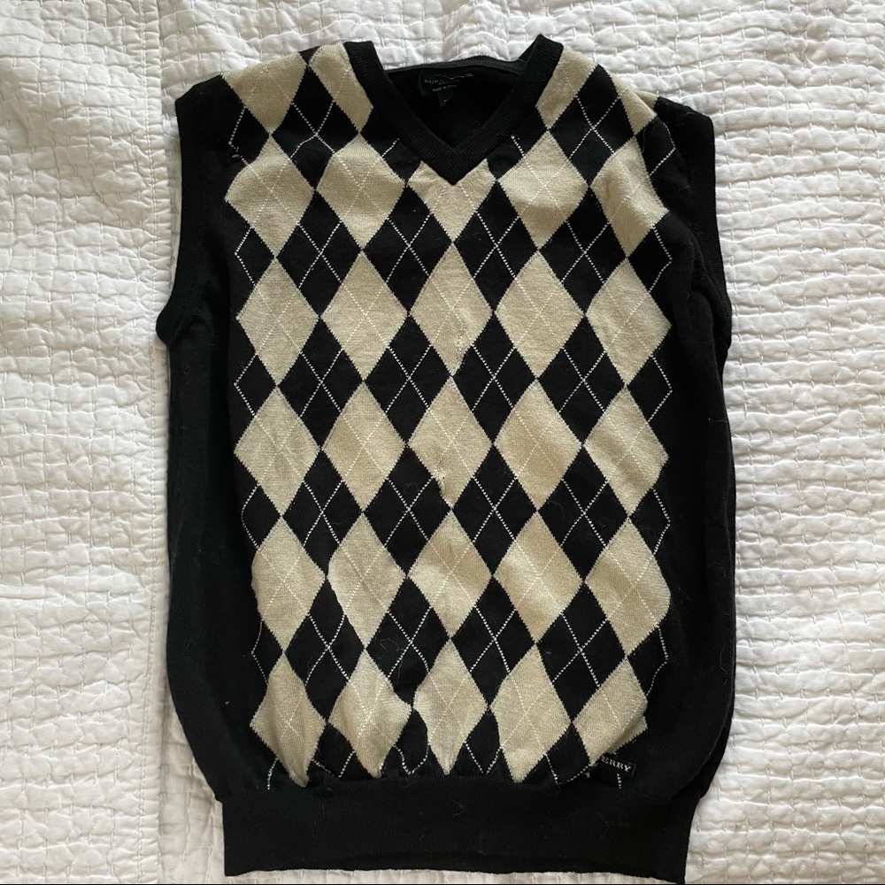 burberry sweater vest